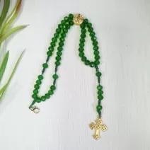 Pulseira terço verde São Bento